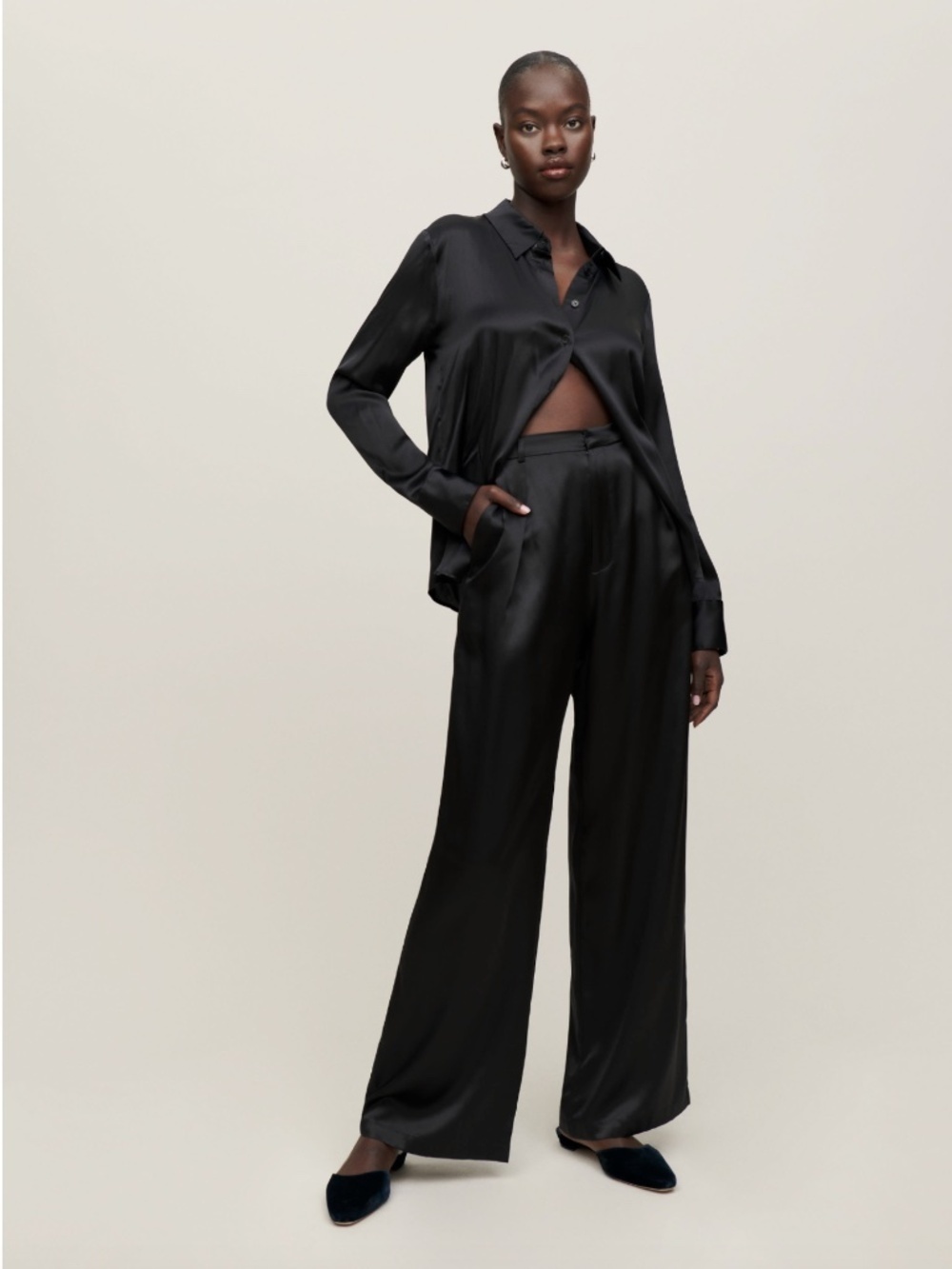 Reformation Willa Silk Pants